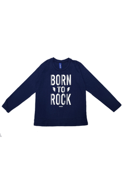 Remera Born to Rock - Azul