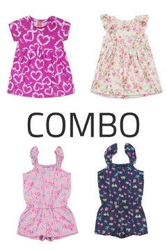 4 Vestidos/Monos - Kids Girls (Combo 150)