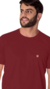 CAMISETA BASICA OX HORNS BORDO 8010