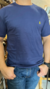 CAMISETA RALPH LAUREN MARINHO LOGO AMARELO RLC01