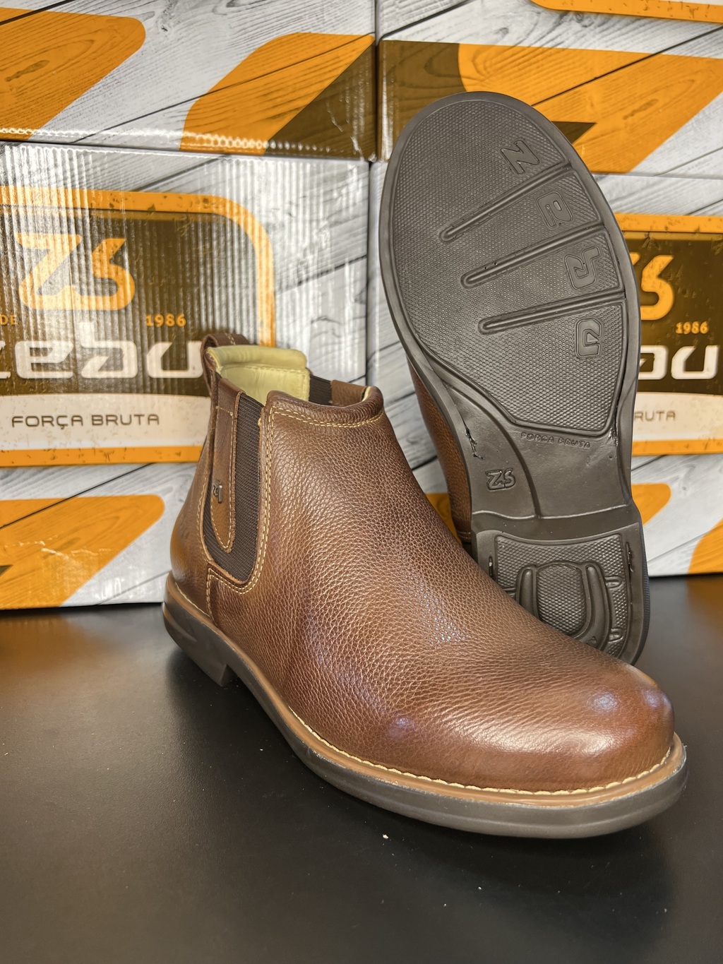 BOTINA ZEBU 86080 WHISKY Cowboy West Loja Country