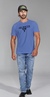 CAMISETA ALL HUNTER BASICA AZUL 2556