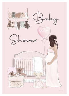 CARTEL PUERTA BABY SHOWER EMBARAZADA - comprar online