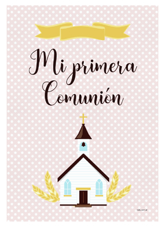 CARTEL PUERTA COMUNION PINTITAS - comprar online