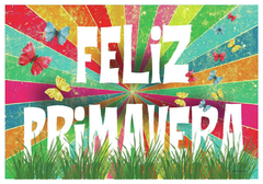 CARTEL FELIZ PRIMAVERA (VARIOS DISEÑOS)