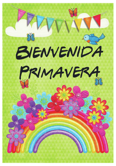 CARTEL FELIZ PRIMAVERA (VARIOS DISEÑOS) - katu