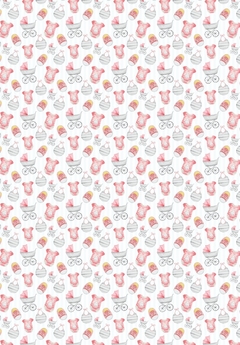 Linea Bebé rosa - Papeles Clásicos Katu en internet