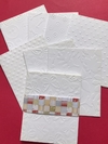 Pack x 10 tarjetas con embossing