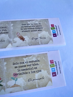 TARJETAS CON CITAS X 10 UNIDADES