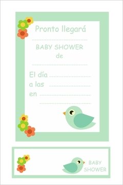 Invitaciones con souvenir - Baby Shower - comprar online
