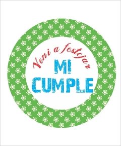 Imagen de Invitación cumpleaños redonda