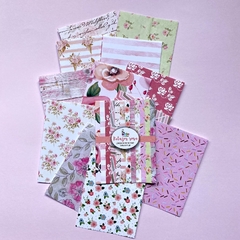 LINEA MINI SCRAP - RETAZOS ROSA - tienda online