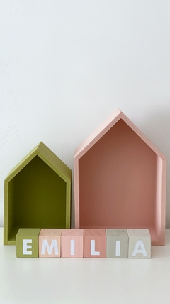 Combo CASITA + BLOQUES Pink Forest - Ollie MiniDeco Online