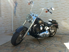 Cabos Acelerador (A) e (B) em Aeroquip CROMADO - Guidão 18" Pol. - Seca Sovaco - Harley Davidson - Softail FX na internet