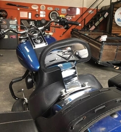 Encosto de Piloto para banco solo - CROMADO - Harley Davidson - Deluxe (2018+) - Ronco V2