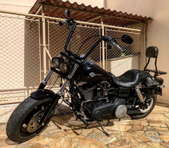 Kit Guidão Seca Sovaco - 16" Pol. Altura - Tubo 1.1/4" Pol. - PRETO - Harley Davidson - Deluxe (2018+) - Ronco V2