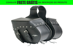 Alforge Lateral - Modelo Grande (Com Enfeites) - Preto