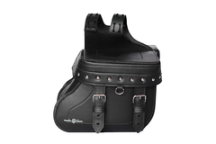 Alforge Lateral - Modelo Bota (Com Enfeites) - Preto - Haojue - Chopper Road 150 - comprar online