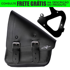 Bolsa Balança + Suporte - Preto - Harley Davidson - Softail (até 2017)