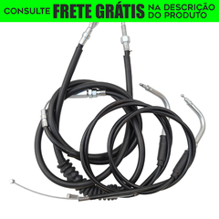 Kit Cabos Comando - 14" Pol. - Guidão Seca Sovaco - Harley Davidson - Blackline