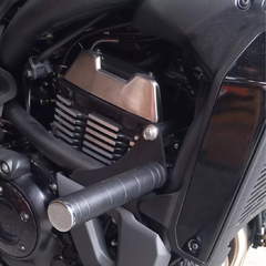 Protetor de motor com Pedaleira - PRETO - Kawasaki - Vulcan 650 - loja online