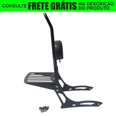 Sissy Bar com Easy Rider - Fixo - PRETO - Yamaha - Drag Star 650 (1998-2008)