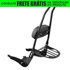 Sissy Bar com Easy Rider - Fixo - PRETO - Haojue - Chopper Road 150 (2018+)