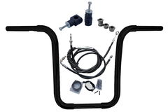 Kit Guidão Seca Sovaco - 15" Pol. Altura - Tubo 1.1/4" Pol. CURVE - PRETO - Harley Davidson - Deluxe 2018+ (com Riser) - comprar online