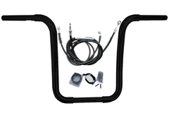 Kit Guidão Seca Sovaco - 14" Pol. Altura - Tubo 1.1/4" Pol. CURVE - PRETO - Harley Davidson - Road King (ABS) - comprar online