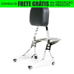 Sissy Bar Destacável - CROMADO - Harley Davidson - Dyna Super Glide (2009-2014)