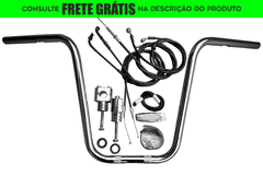 Kit Guidão Seca Sovaco - 14" Pol. Altura - Tubo 1" Pol. - CROMADO - Honda - Shadow 750