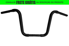 Guidão Seca Sovaco - 12" Pol. Altura - Tubo 1.1/4" Pol. - PRETO - Outras marcas