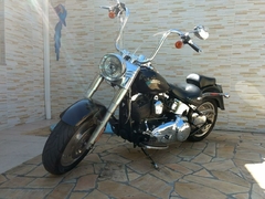 Kit Completo Cabos Comando (ABS) - Aeroquip Cromado - 12" Pol. Guidão - Seca Sovaco - Harley Davidson - Fat Boy na internet