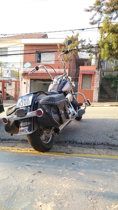 Kit Guidão Seca Sovaco - 16" Pol. Altura - Tubo 1.1/4" Pol. CURVE - CROMADO - Harley Davidson - Heritage - loja online