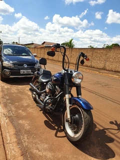 Imagem do Kit Guidão Seca Sovaco - 16" Pol. Altura - Tubo 1.1/4" Pol. - PRETO - Harley Davidson - Fat Boy (2018+)