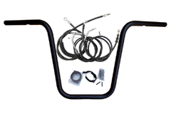 Kit Guidão Seca Sovaco - 14" Pol. Altura - Tubo 1" Pol. - PRETO - Harley Davidson - Sportster 883/1200 - comprar online