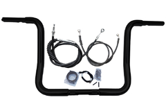 Kit Guidão Seca Sovaco - 14" Pol. Altura - Tubo 1.1/4" Pol. - PRETO - Harley Davidson - Street Glide (2008-2013) - comprar online