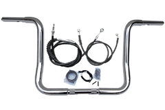 Kit Guidão Seca Sovaco - 14" Pol. Altura - Tubo 1.1/4" Pol. - CROMADO - Harley Davidson - Street Glide (2008-2013) - comprar online