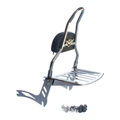 Sissy Bar com Easy Rider - Destacável - CROMADO - Yamaha - Midnight Star 950 (2009+) - Ronco V2