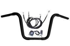 Kit Guidão Seca Sovaco - 12" Pol. Altura - Tubo 1.1/4" Pol. - PRETO - Harley Davidson - Road King (ABS) - comprar online