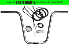 Kit Guidão Seca Sovaco - 12" Pol. Altura - Tubo 1" Pol. - CROMADO - Honda - Shadow 750 (sem riser)