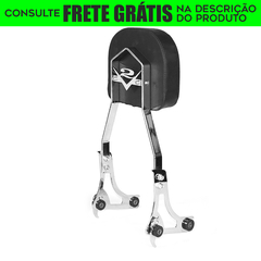 Sissy Bar Destacável - CROMADO - Harley Davidson - Deluxe - SEM bagageiro (2018+)