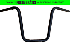 Guidão Seca Sovaco - 18" Pol. Altura - Tubo 1.1/4" Pol. - PRETO - Harley Davidson - (Com Acelerador Eletrônico)