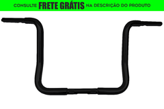 Guidão Seca Sovaco - 14" Pol. Altura - Tubo 1.1/4" Pol. TOURING - PRETO - Harley Davidson