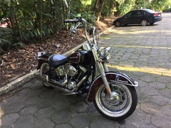 Kit Guidão Seca Sovaco - 15" Pol. Altura - Tubo 1.1/4" Pol. CURVE - CROMADO - Harley Davidson - Deluxe (2018+) - Ronco V2