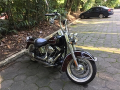 Kit Guidão Seca Sovaco - 14" Pol. Altura - Tubo 1.1/4" Pol. CURVE - CROMADO - Harley Davidson - Deluxe (2018+) - Ronco V2