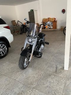 Guidão Seca Sovaco - 12" Pol. Altura - Tubo 1.1/4" Pol. - PRETO - Harley Davidson - Fat Boy (Com Acelerador Eletrônico) - loja online