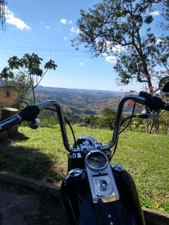 Imagem do Kit Guidão Seca Sovaco - 14" Pol. Altura - Tubo 1.1/4" Pol. - CROMADO - Harley Davidson - Fat Boy (2018+)