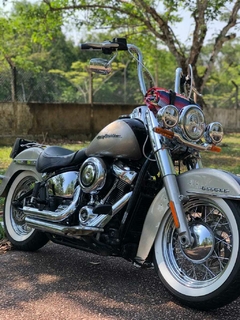 Kit Guidão e Cabos CROMADOS - Seca Sovaco - 15" Pol. Altura - Tubo 1.1/4" Pol. CURVE - Harley Davidson - Breakout (2018+)