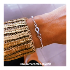 Pulsera Infinito gordito - plata 925 (cod 32)